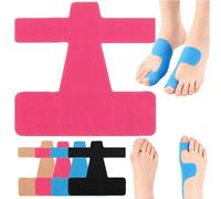Pre-Cut Bunion Corrector Kinesiology Tape, Breathable Hypoallergenic Latex-Free Tape, Bunion Relief Toe Correction Wrap for Daily Walking and Running (Pink, 50Pcs)