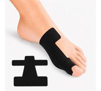 Pre-Cut Bunion Corrector Kinesiology Tape, Precut Kinesiology Tape for Bunion, Bunion Relief Toe Correction Wrap, Relief Toe Correction Wrap (Black, 10Pcs)