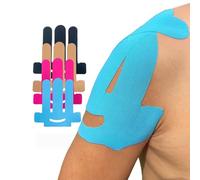 Pre-Cut Kinesiology Knee Tape - Kinesiotapes für Schultern Kinesio Tape Kinesiology Tape, Water Resistant & Skin-Friendly Physiotherapy Tape, Knee Pain Posture Correction Tape (multicolour-4pc)