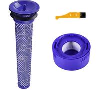 Pré-filtre et Filtre de rechange HEPA compatible pour aspirateurs Dyson V7, V8 + brosse de nettoyage Hobby Tech