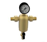 Pré-filtre Maison Entière 6L/min Gauge Pression(DN15) | pour vortex cyclonique, 40 microns, laiton pour durable, pour cuivre résistant, pour eau municipale