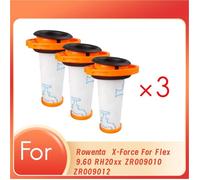 Pré-filtres aspirateur sans fil - SODIAL - Rowenta X-FORCE FLEX 9.60 (RH20xx) - Lavables - Réutilisables - Pack 3