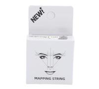 Pre inked Microblading Mapping Thread Eyebrow Design Tool Professional Brow Mapping String for Salon and Home Use ABS Material White