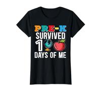 Pre-K Survived 100 Days of Me Enseignant de l'école T-Shirt Graphique avec Valeur