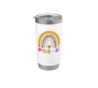 Pre-k Teacher Student Boho Rainbow Back To School Gobelet isotherme en acier inoxydable double paroi