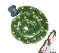 Pre-lit Christmas Garland | 5m Artificial Christmas Garland with LED Lights