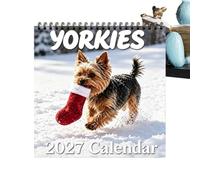 Pre-Punched 2027 Calendar - 12-Month Schedule Planner with Dog Photos