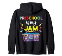 Pre-School is My Jam 80s 90s Retro Teachers Day Cute Women Sweat à Capuche