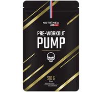 PRE WORKOUT - Boisson PUMP Pré-entraînement - AAKG, Beta Alanine, Cafeine, Citrulline, Extrait de Betterave, Taurine, L Tyrosine - Vitamines B3, B6, B12 - Goût Fruits rouges - 510 g - Nutrimea