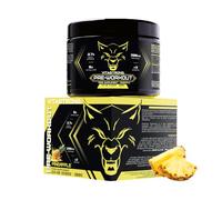 Pre Workout Booster Puissant 300g Goût Ananas, Vegan Preworkout, Vitamine B12, L Citrulline, Beta Alanine, Cafeine, Taurine, AstraGin, Vitastrong Pre Workout (24 portions (paquet de 1), Ananas)