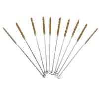 Preamer Lot de 10 brosses de nettoyage en fil de laiton de 6 mm de diamètre pour tube bouteille, tuyau, soudure, scories et rouille