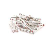 Preamer Lot de 12 mandrins de support de roue de coupe de 2,35 mm compatibles avec outil rotatif, en acier inoxydable, argenté