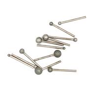 Preamer Lot de 12 têtes de meulage rotatives avec revêtement diamant 0,3 cm pour bijoux, tête de 4 à 12 mm