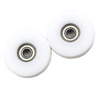 Preamer Lot de 2 poulies de guidage à billes en nylon avec rainure en U de 50 mm pour levage de corde de 6, 8, 10 mm, roulement 608zz