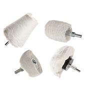 Preamer Lot de 4 rouleaux de polissage pour perceuse en acier inoxydable et aluminium