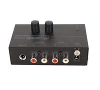 Préampli de Platine Phono, Convertit Les Signaux Phono en Signaux de Niveau Ligne, Compact et Durable, Contrôle du Volume Indépendant (Prise UE)