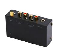 Préampli de Platine Vinyle Phono 100-240 V, avec Entrée Stéréo RCA, Sortie RCA,Fonctionnement de Commande de Bouton Indépendant, Mini Préamplificateur de Préampli de Platine Phono (UE)