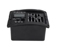 Préampli Equalizer pour Guitare Électrique Acoustique, Contrôle Volume, Basse, Mid, Triple, avec Étui Brilliac
