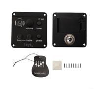 Préampli Guitare Avec Accordeur LED Et Contrôles Tone | Électronique active, accordeur LED intégré, idéal pour scènes live, améliore la du son