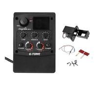 Préampli pour guitare acoustique Cherub G-Tone GT-6 micro piézo égaliseur 3 bandes accordeur LCD réverbération délai chorus