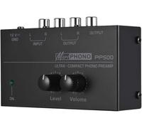 Préampli Pp500 Interface Phonographe Portable Home Audio Stéréo Métal Contrôle Électronique Du Volume Platine Disque Avec Niveau Ultra-Compact (Ue)