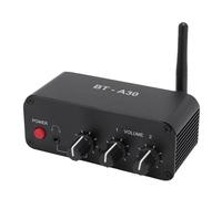 PréAmplificateur Audio, Amplificateur de Son Bluetooth avec Bouton de Réglage du Volume, Double Canal 3,5 Mm, Port Casque, pour Ordinateur, Microphone, Haut-parleurs