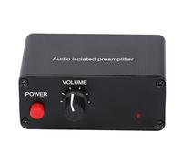 Préamplificateur Audio Double Canal, Isolation en Terre Commune, Gain 20dB - Anti - Interférences, NE5532 Haute Fidélité, Audiophiles & Home Studio