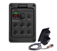 Préamplificateur de Guitare 3 Bandes EQ pour Guitare Acoustique Equalizer Un Bord du Preamp Pickup Tuner Outil de Guitare