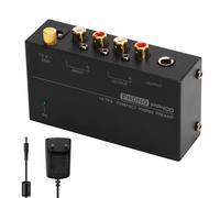 Préamplificateur Phono pour Tourne-Disque Phonograph M/M : Nizirioo M/M Préamplificateur Phono pour Tourne-Disque Entrée et Sortie RCA Préamplificateur Phono avec Niveau 12V 1A Adaptateur Secteur