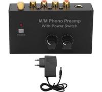 Préamplificateurs Préampli Phono Mini Préamplificateur Phonographe Stéréo Audio Électronique Avec Entrée Rca L R Niveau De Sortie Phono Platine Vinyle Contrôle Du Volume Prise Ue 100¿240Vac Pp500