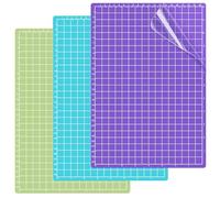 Prebarfun 3 Pièces Vinyl Tapis de Découpe, 32 x 22cm Rechange Accessoires pour Tapis Cricut Joy,(StandardGrip, LightGrip, StrongGrip) Antidérapant et Durable Tapis de Découpe