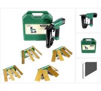 Prebena 2P-J50SDS Cloueur pneumatique 5-7 bar + Coffret de transport + Agrafes Brads - 25 mm, 5000 Pièces + 30mm, 5000 Pièces + 40 mm, 5000 Pièces + 50 mm, 4000 Pièces