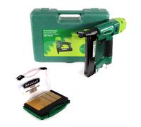 Prebena 2XR-ES40 Agrafeuse cloueuse pneumatique en mallette de transport type ES + 6000x Prebena CNKHA Agrafes type ES