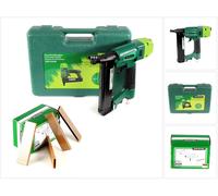 Prebena 2XR-ES40 Agrafeuse pneumatique Cloueuse dans mallette de transport Type ES + 5200x Prebena ES30CNKHA Agrafes