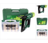 Prebena 2XR-J50 Cloueur pneumatique en mallette de transport + J-BOX 8.000 clous à tête refoulée/ Brads