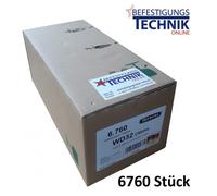 Prebena Agrafes WD-32CNK 32mm galvanisé 4C-WD75 Makita AT2550A Haubold BK 2532 PN 2550 KL-54 6,76M P