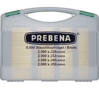 Prebena Clous brads Type J – 8 000 pièces – J-Box