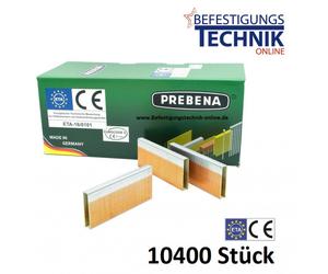 Prebena Klammern L 50mm CSVHA ETA verzinkt G5562 Paslode 114 Bostitch S5 Senco N BEA 155 KL-26 10,4M