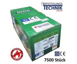 Prebena Q44CSVHA-ETA 44mm Agrafes coupe-feu galvanisées pour Senco Würth Q Haubold HD7900 7,5M KL-39