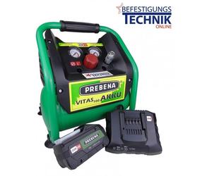 Prebena VITAS 100-AKKU Compresseur 18V 5 litres 8 bar CAS + 1x batterie 5,5 Ah
