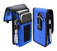 Prebene Double étui de téléphone, pochette de ceinture pour téléphone, grand support pour smartphone, pochette tactique multifonction, support de téléphone portable pour le travail, la randonnée, le