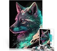 Précieux Loup Puzzles 1000 pièces pour Adolescents Difficile à réaliser mais Amusant et Humoristique décoration Murale 38x26cm