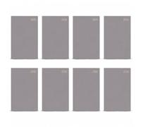 Precious Lot de 8 agendas 2026 un jour par page avec couverture rigide pour samedi et dimanche Gris clair Format A4