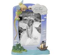 Precious Moments Cadre photo Fée Clochette | Leave A Little Pixie Dust Wherever You Go Cadre photo Disney Fée Clochette en résine/verre | Décoration et cadeaux Disney | Peter Pan et Fée Clochette |