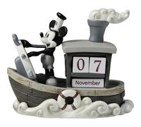 Precious Moments, Disney Showcase Collection « Mickey Mouse Calendrier perpétuel », Figurine en résine, #144707, Gris
