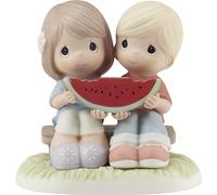 Precious Moments Figurine de pastèque Couple partageant