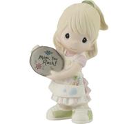 Precious Moments Figurine Fille au Rocher Peint - Blonde