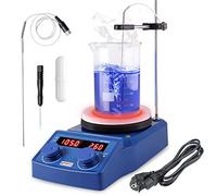 PRECIPETTE Agitateur Magnétique Chauffant Digital 1500rpm 280°C 5L Agitateur Magnétique à Plaque Chauffante 135mm Numérique Mélangeur Magnétique de Laboratoire avec écran LED