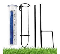 Precipitation Meter - Vertical Water Collection Device, Height Adjustable Measuring Instrument, Meteorological Monitoring Tool, Yard Fence Lawn Farm Component, Easy to Work With