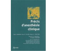 Précis d'anesthésie clinique – Arnette